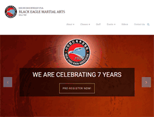 Tablet Screenshot of blackeaglemartialarts.us